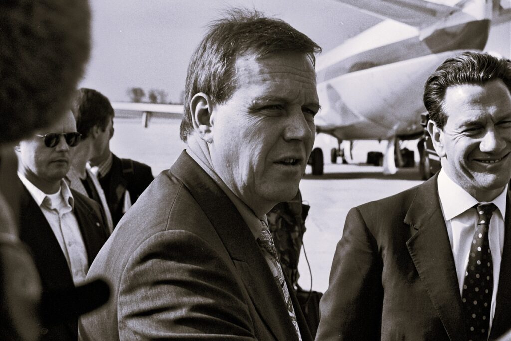 Volker Rühe in Sarajevo 1996